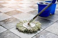 mop on a tile floor
